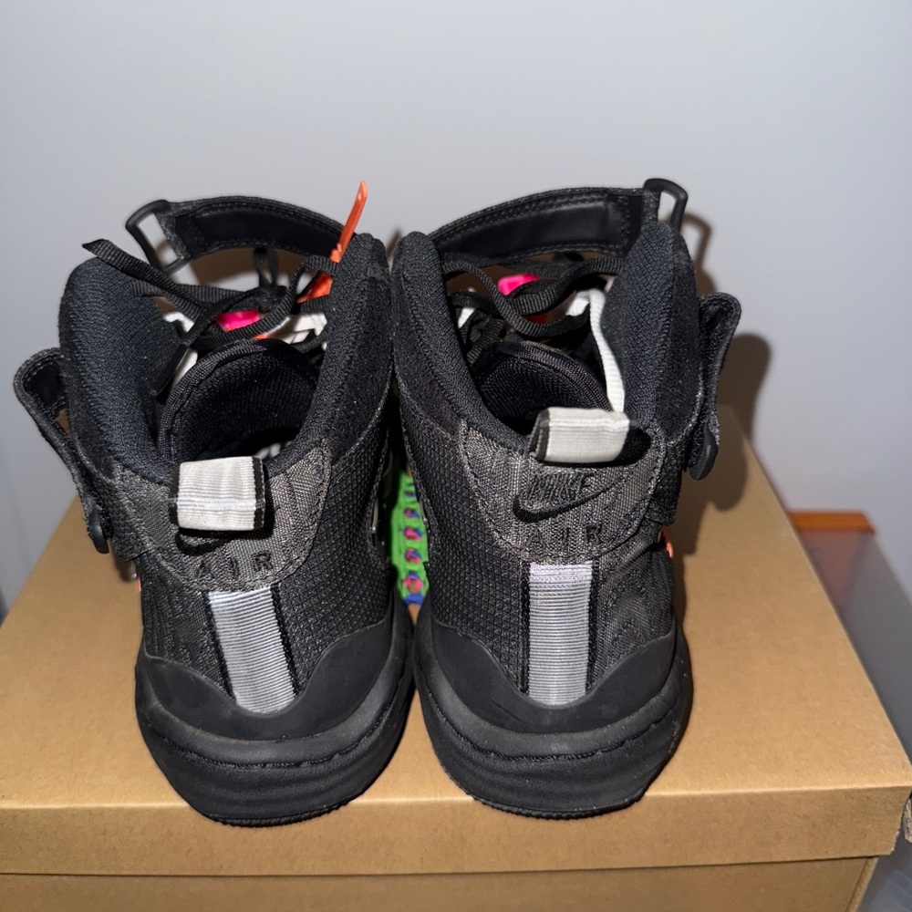 2022 Off White Air Force 1 Mid “Black” - Picture 4 of 8